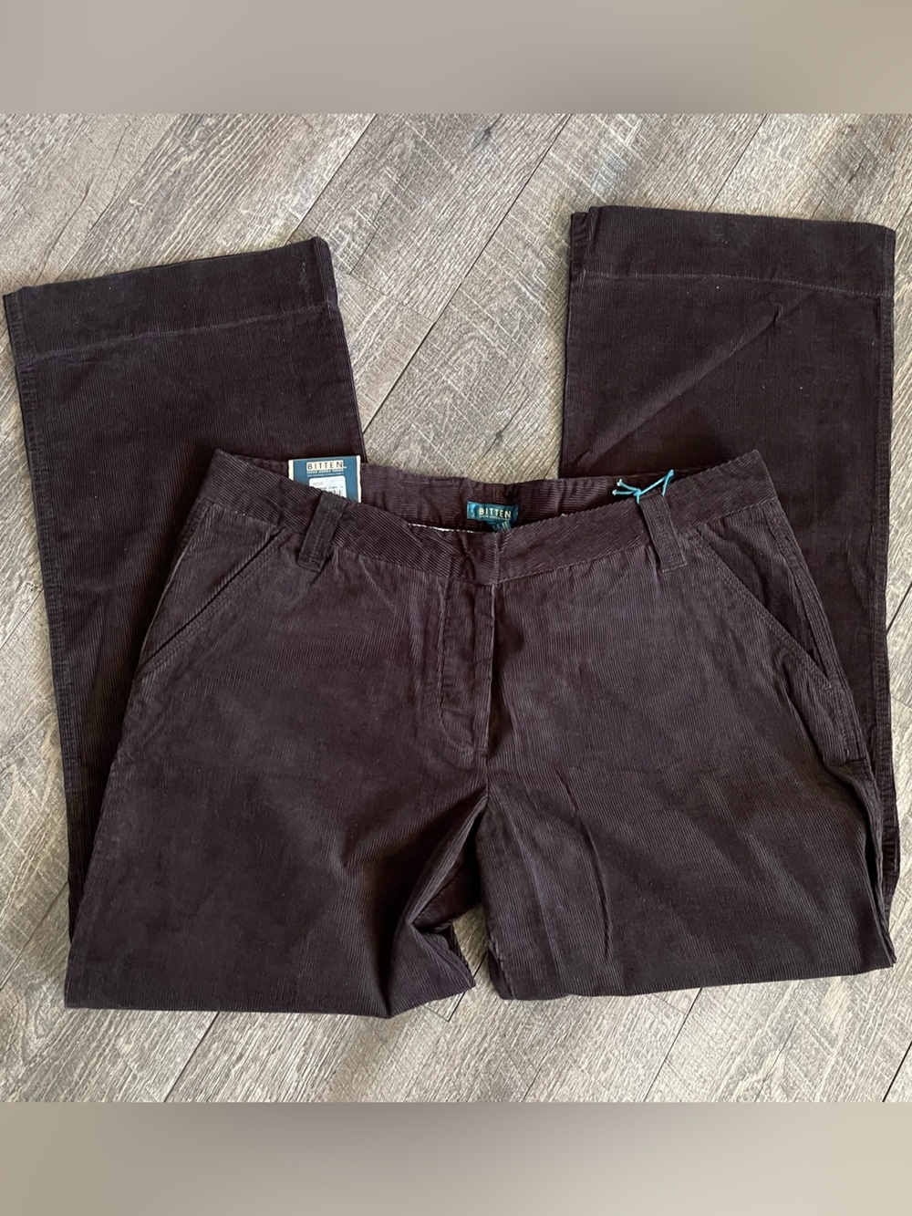 Bitten by Sarah Jessica Parker Dark Brown Corduroy Pants